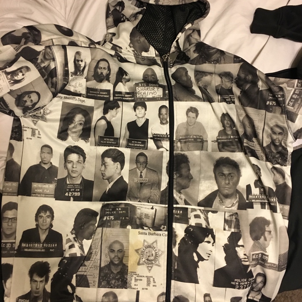 Celebrity mugshot hoody